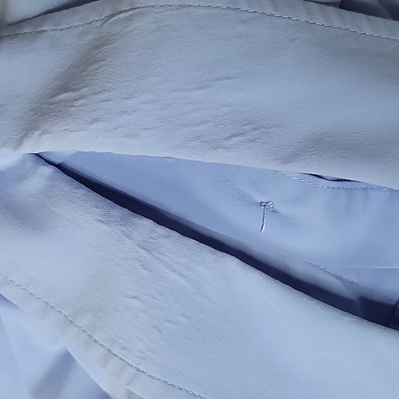 Milly Light Blue Sleeveless Button Down Shirt Tie Back Size 6 - Picture 9 of 9